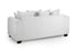 Chiara Sofa Light Grey 3 Seater Back View